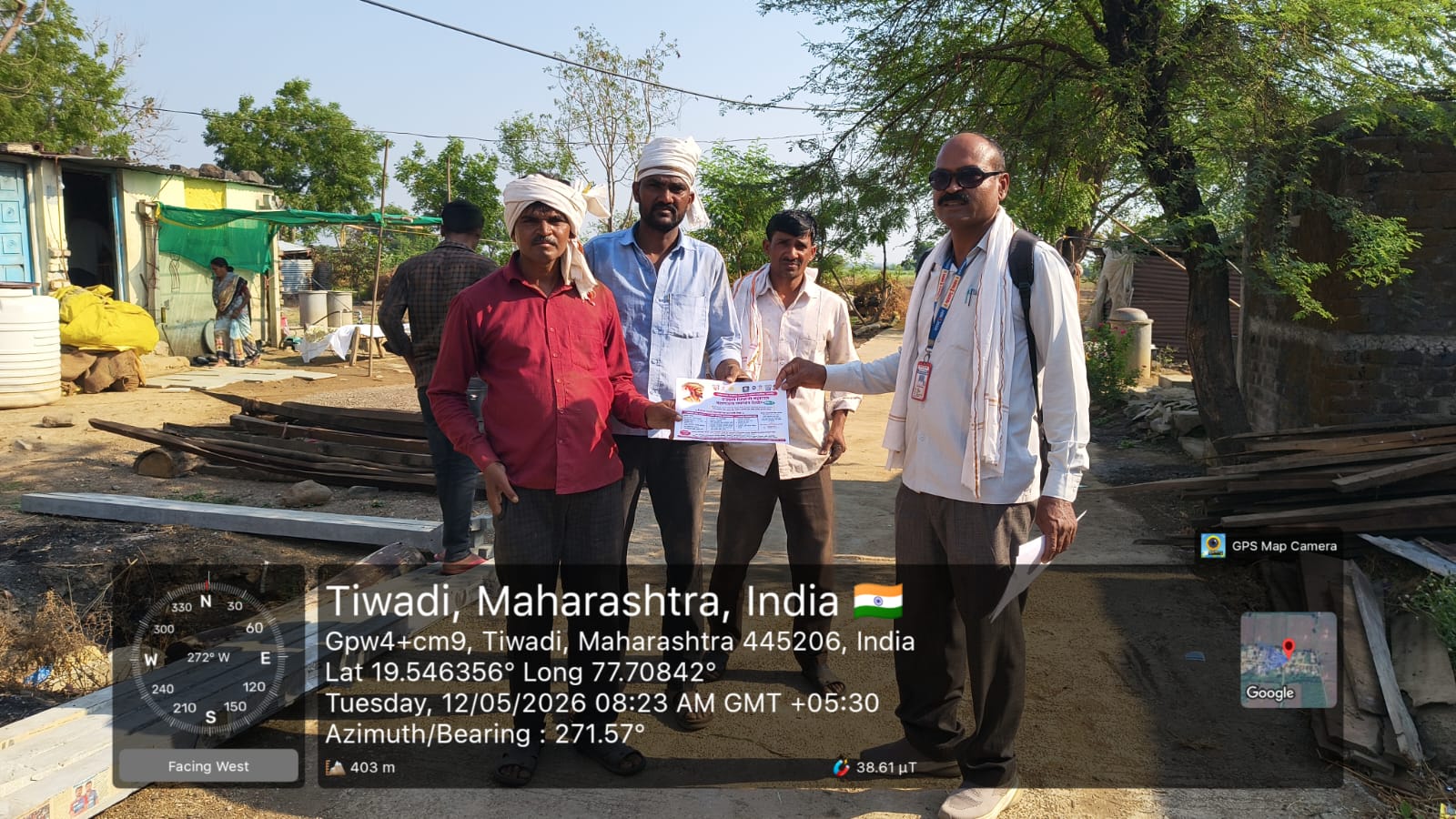मौजे मार्लेगाव व लिंबगव्हाण येथे छत्रपती शिवाजी महाराज महाराजस्व अभियान अंतर्गत जनजागृती